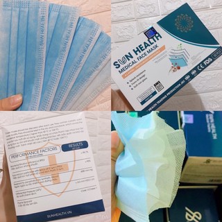 Hộp 50 cái khẩu trang y tế 4 lớp giấy kháng khuẩn