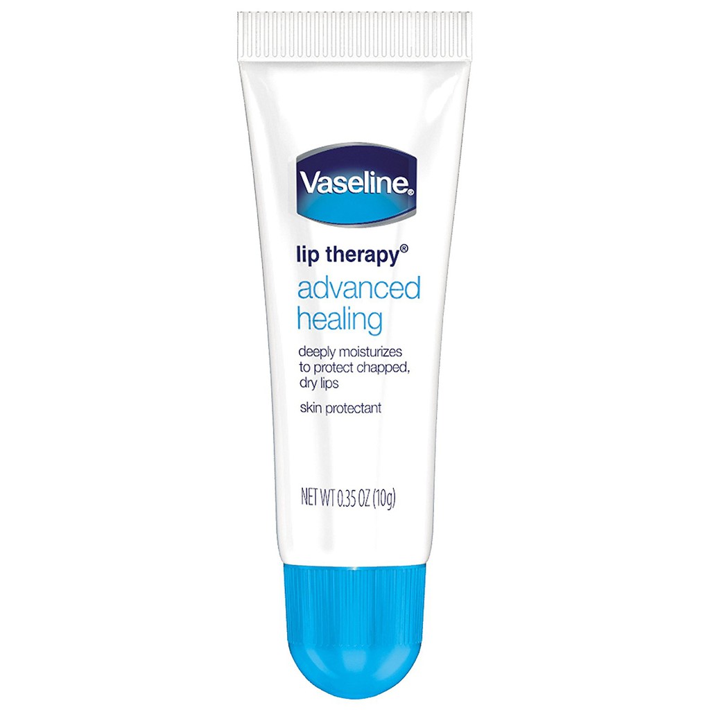 Son dưỡng cho môi nứt nẻ Vaseline Lip Therapy Tube Advanced Healing 10g (Mỹ)