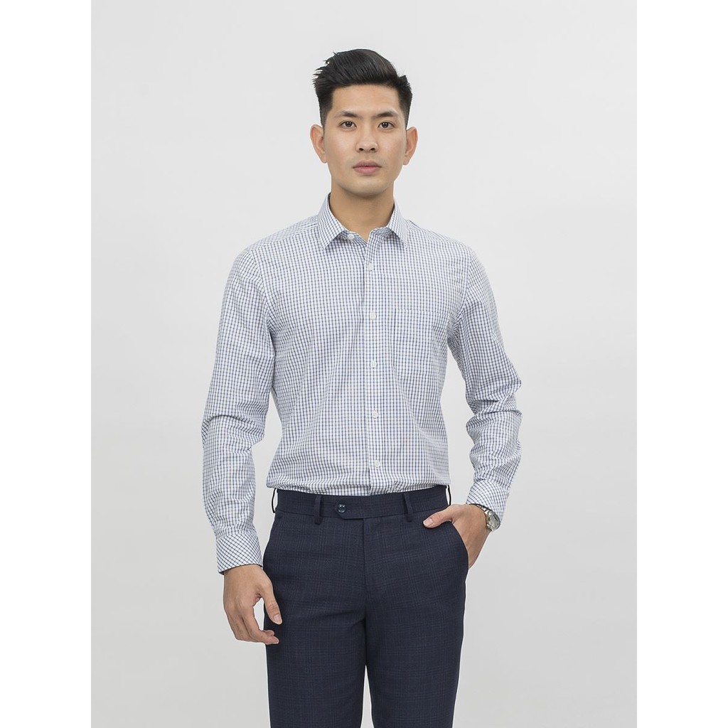 Áo sơ mi nam dài tay ARISTINO- sợi tre- reguler als57808 TAG 695k