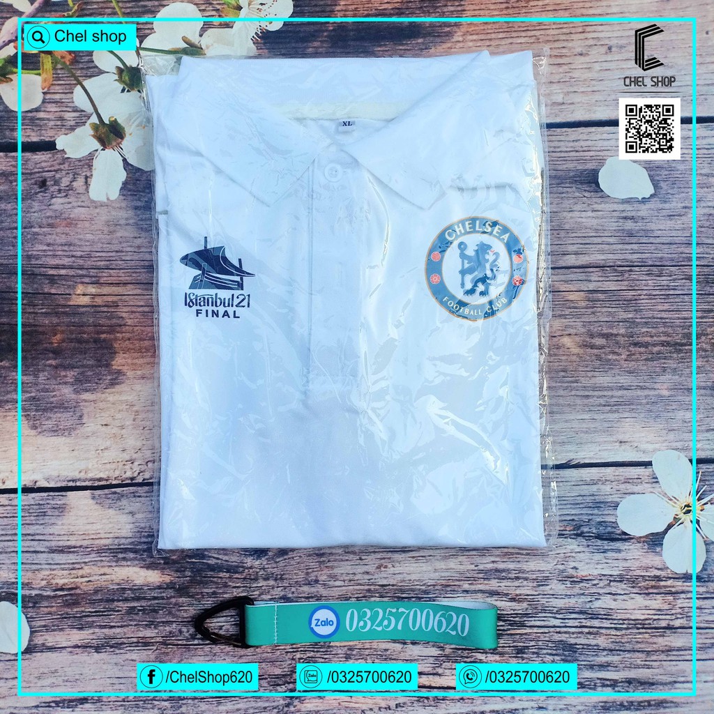 Áo polo cao cấp Chelsea mùa 2021/22 [XANH - ĐEN - TRẮNG] | BigBuy360 - bigbuy360.vn