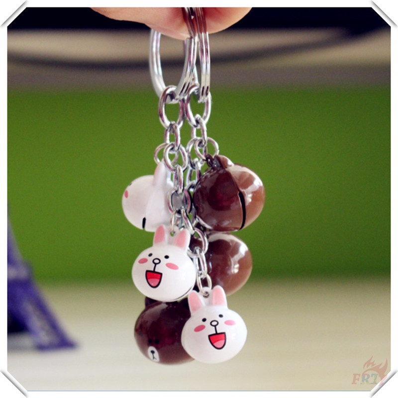 ✪ Gấu & Thỏ - Móc Khóa Chuông Hoạt Hình ✪ 1 Móc Khóa Dễ Thương