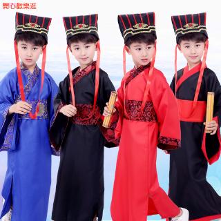 Bộ đồ hóa trang kiểu Hán phục Trung Hoa dễ thương cho bé trai
