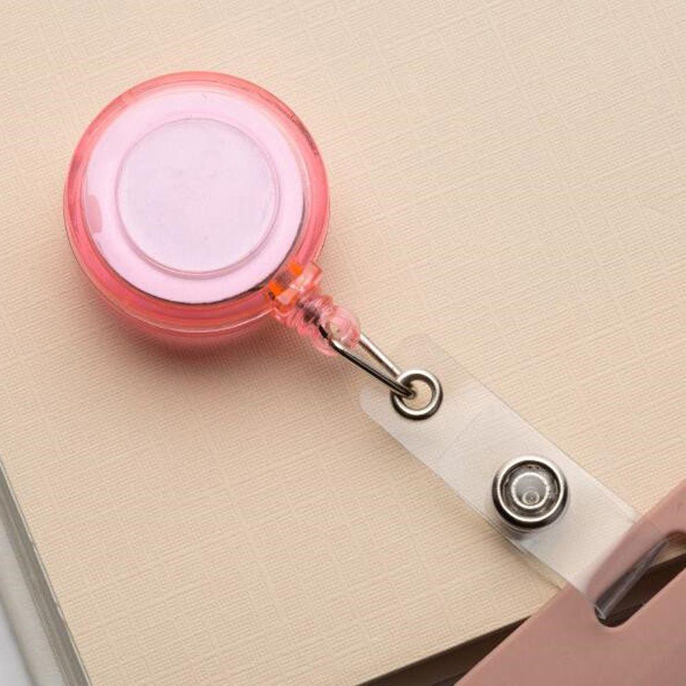 SOMEDAYZL Bao Đựng Thẻ ID Trong Suốt Có Móc Khóa Thu Gọn Tiện Dụng