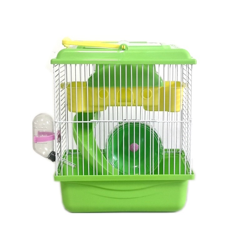 Lồng chuột hamster 2 tầng mini full full phụ kiện