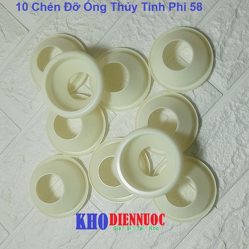 10 Chén Đỡ Ống Thủy Tinh Phi 58 dùng cho máy nước nóng năng lượng mặt trời