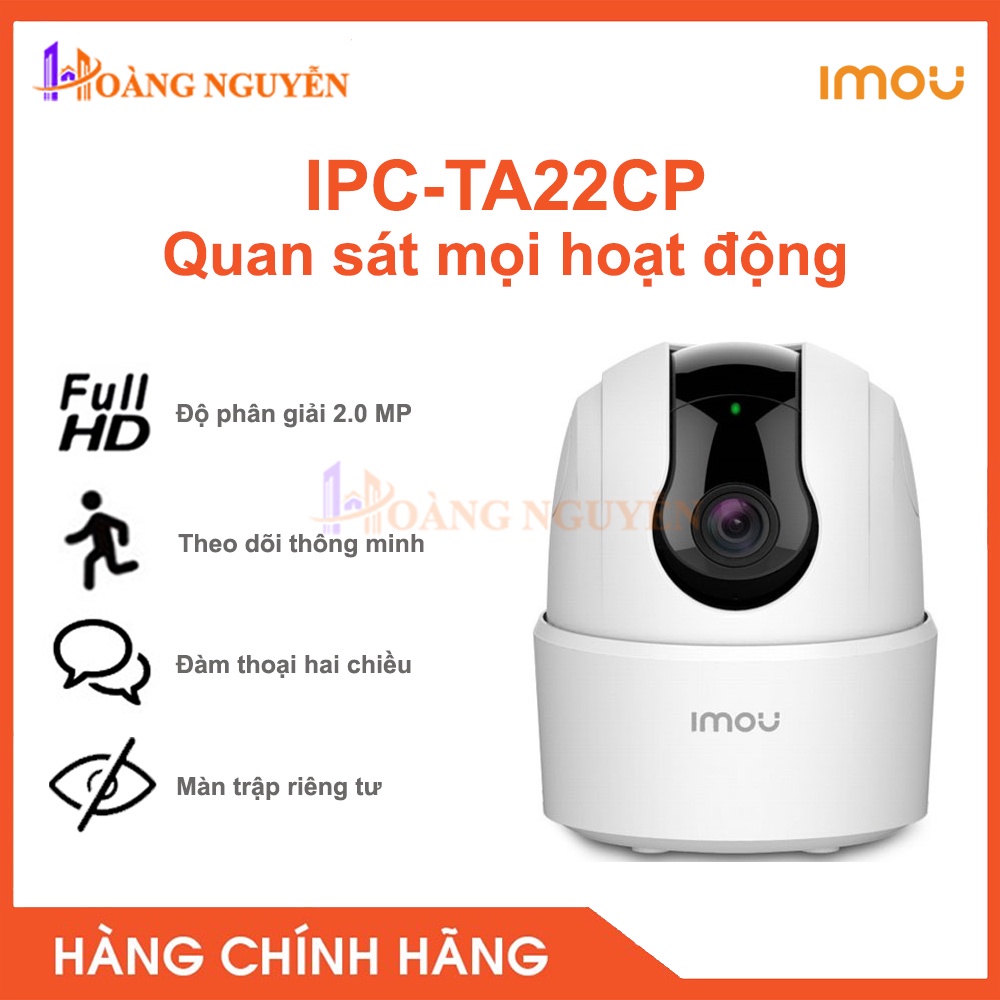 Camera Quan Sát IP Wifi Imou IPC-TA22CP 2 Megapixel - Theo Dõi Thông Minh, Phát Hiện Con Người