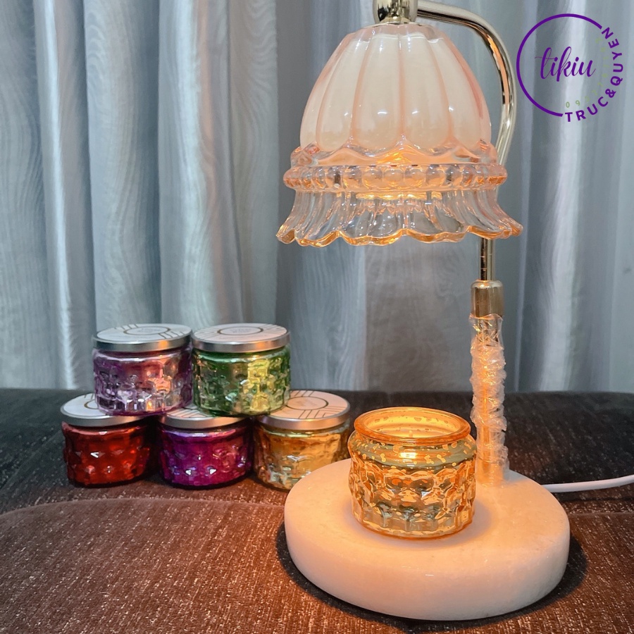 Nến Thơm Phòng Tinh Dầu Thiên Nhiên Cao Cấp Velvet Rose 225gr Không Khói TIKIU Hương Thơm Trang Trí Decor