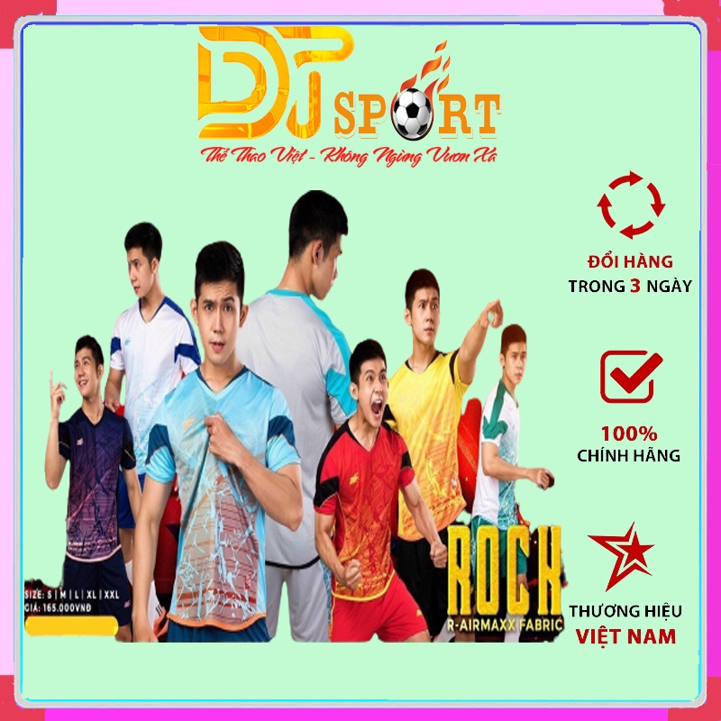 Quần Áo Bóng Đá RIKI ROCK ,Áo Bóng Đá không logo thun lạnh cao cấp ,Thấm Hút Mồ Hôi