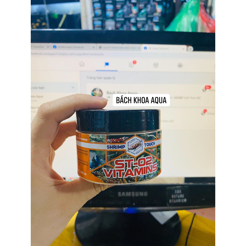 Vitamin ST02 cho tép cảnh, cá cảnh
