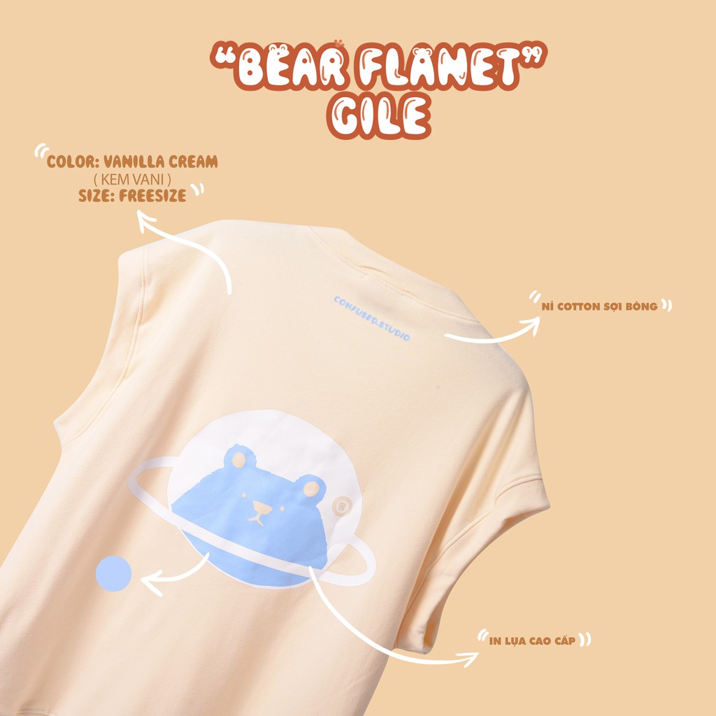 ÁO KHOÁC GILE "BEAR PLANET" LIMITED Sản Phẩm Mới