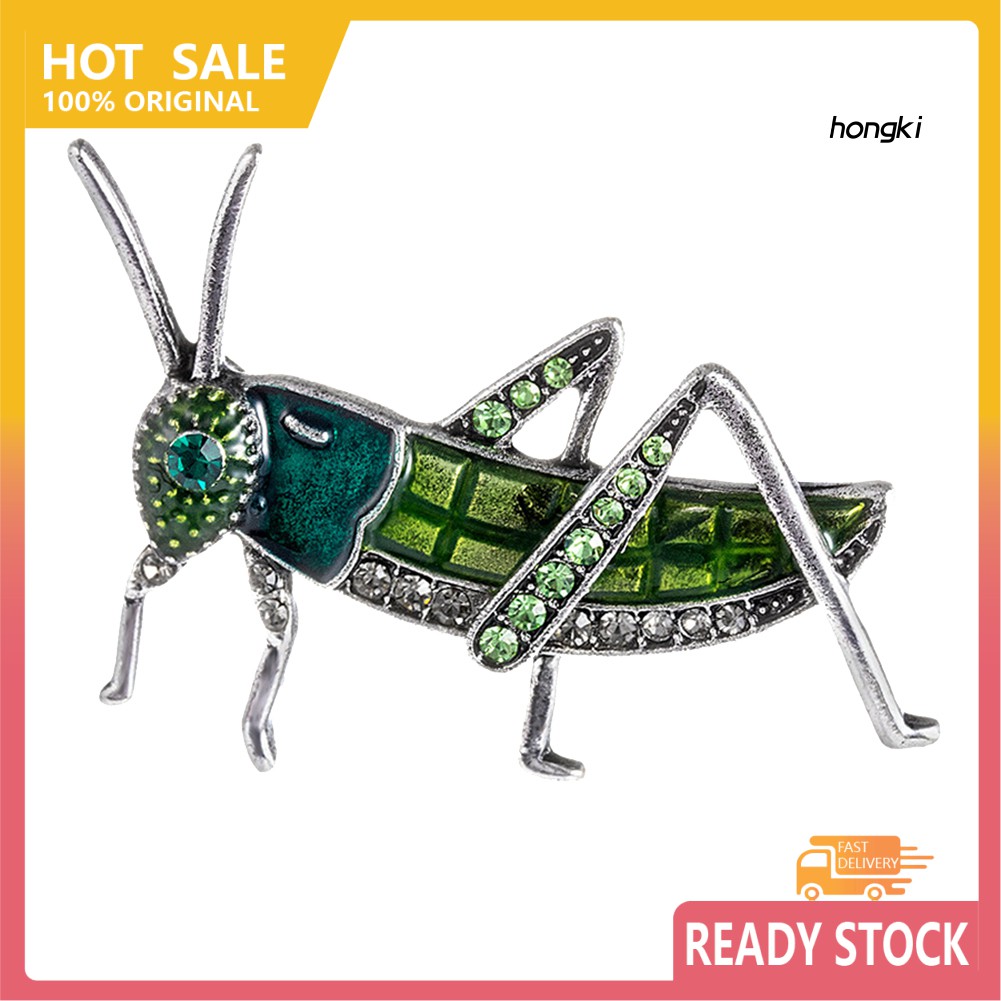 (Hàng Mới Về) Ghim Cài Áo Hình Côn Trùng Đính Đá Nhân Tạo Đẹp Mắt Cho Nữ