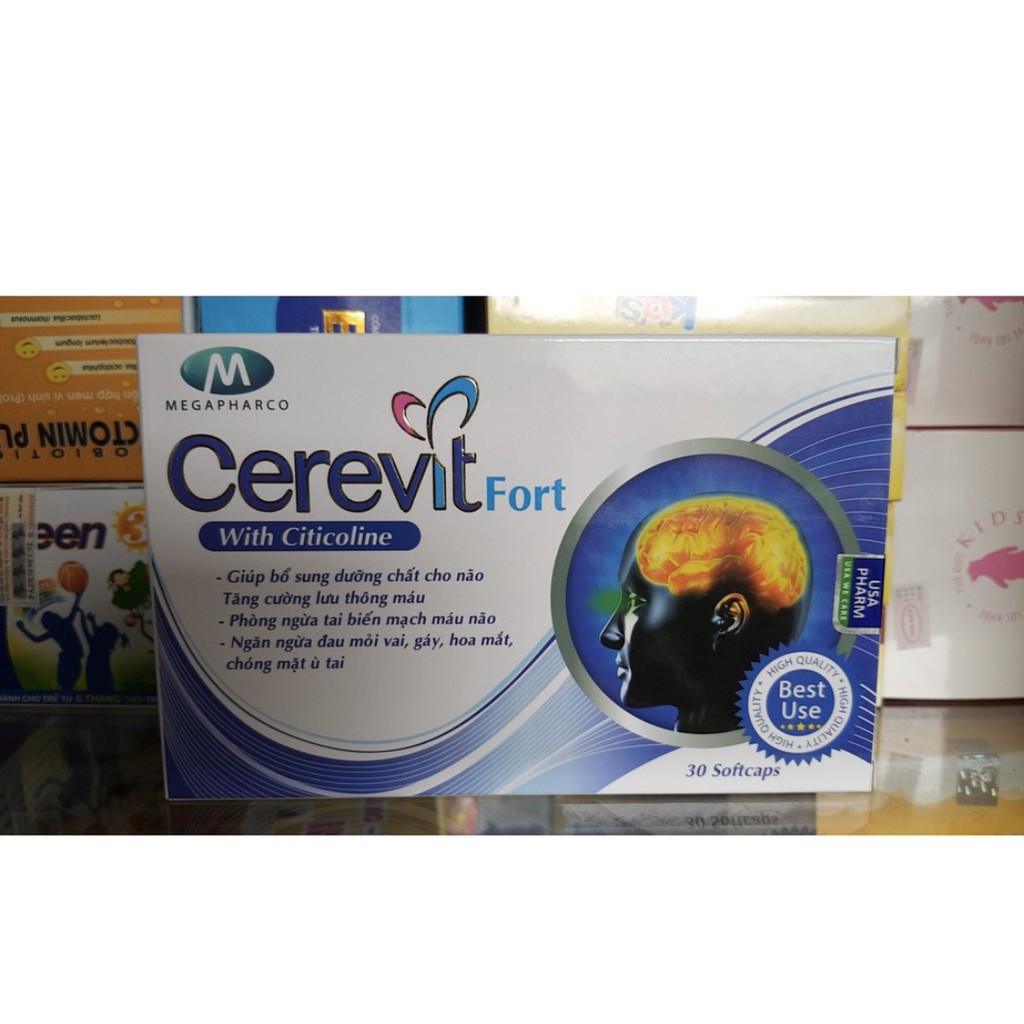 CEREVIT FORT tăng cường lưu thông tuần hòa máu não