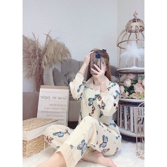 Bộ Đồ Pijama Hình Bướm _Hàng Loại 1