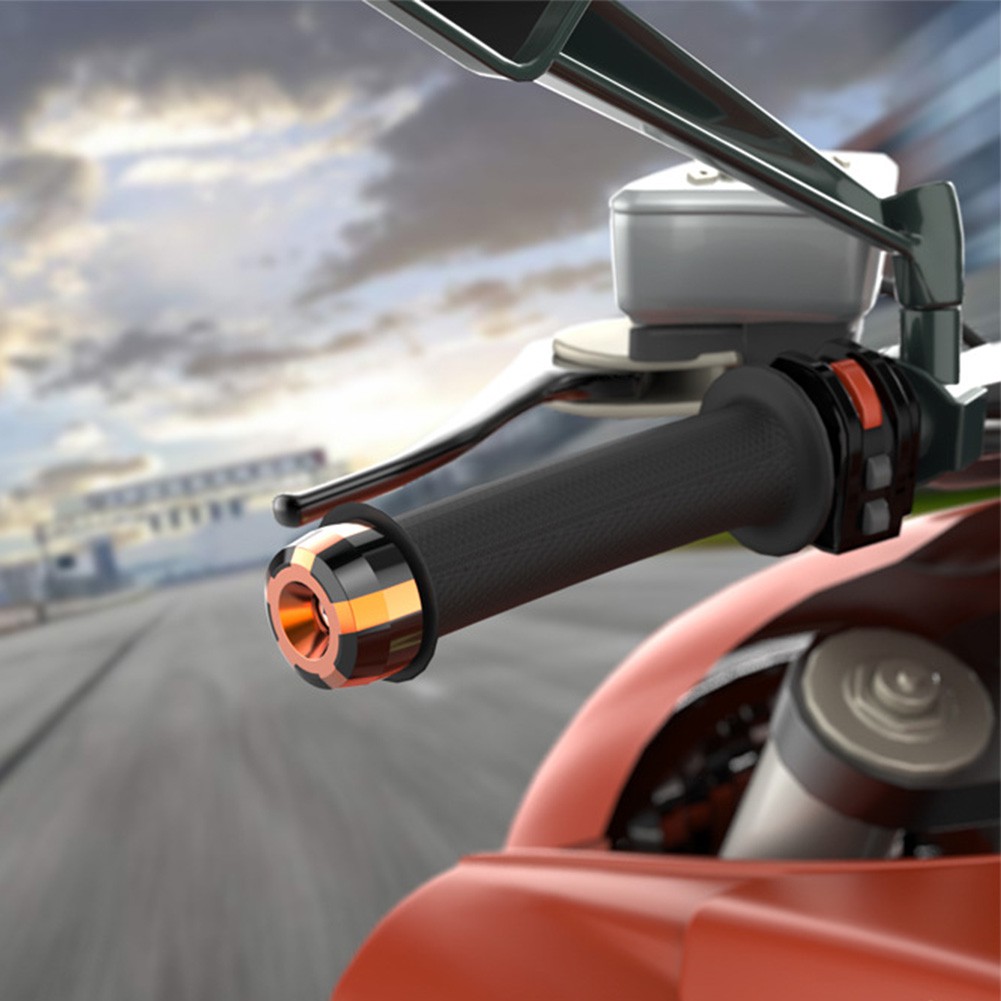 Set 2 nút gắn đuôi tay lái xe máy bằng hợp kim CNC 7/8&quot; 22mm chất lượng cao