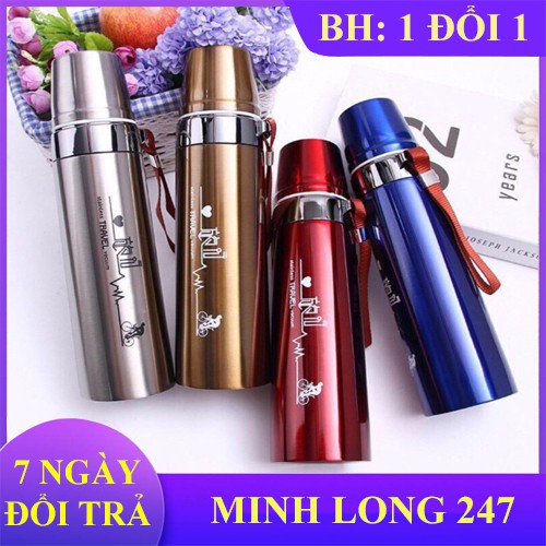[FREESHIP] BÌNH GIỮ NHIỆT 800ML INOX CAO CẤP