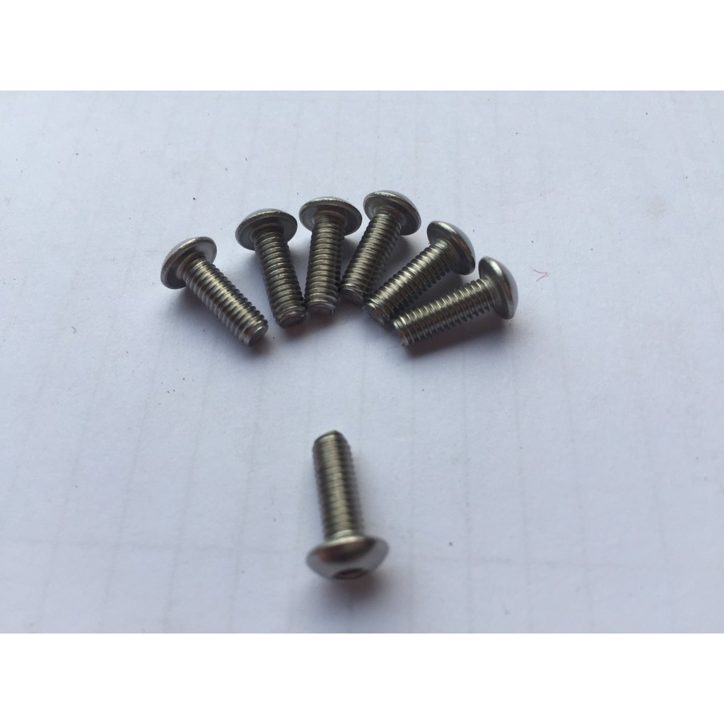 Ốc lục giác M4.0 mũ lồi dài 4/6/8/10/12/14/16/18/20mm