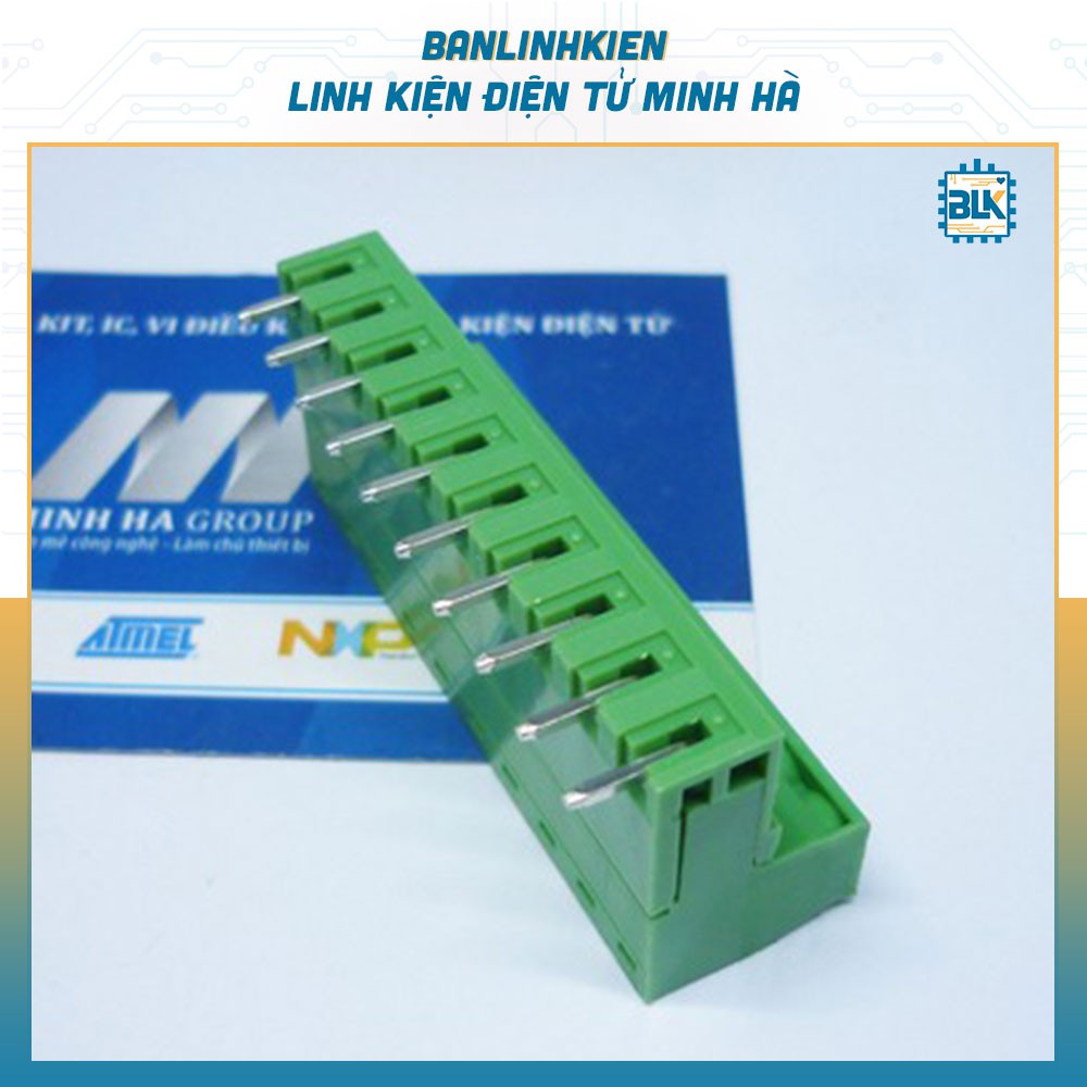 Đầu Nối, Cầu Đấu, Domino, Conector 2EDG5.08 10 Chân (Xanh Cong)