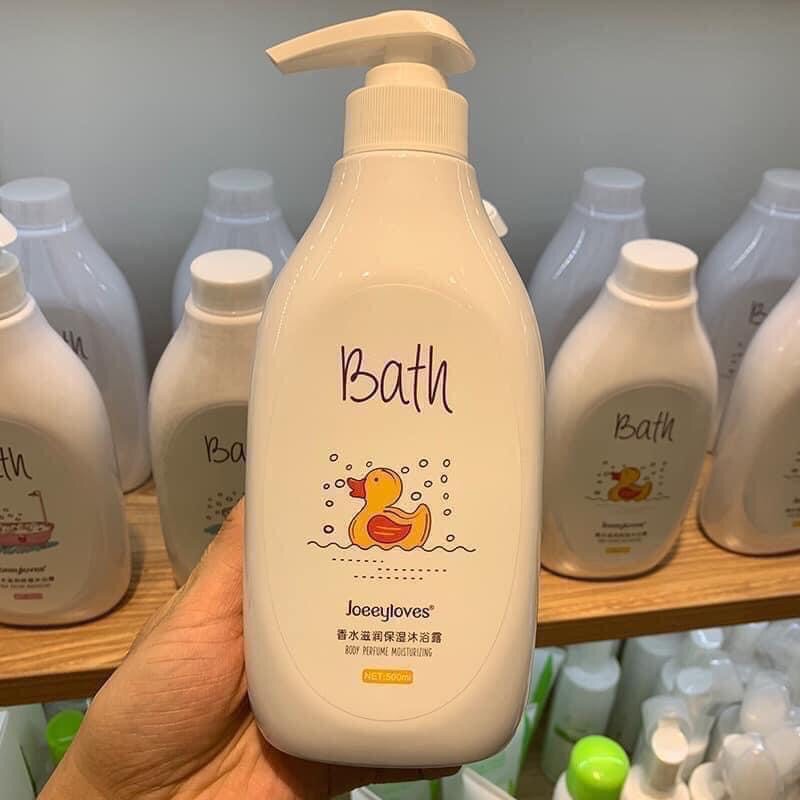 Sữa tắm nước hoa JOEEYLOVES sữa tắm bath dưỡng thể thơm mịn da chai lớn 500ml