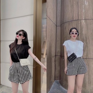 SET BỘ ÁO BA LỖ TANKTOP QUẦN SOOC KẺ SIÊU HOT SET39