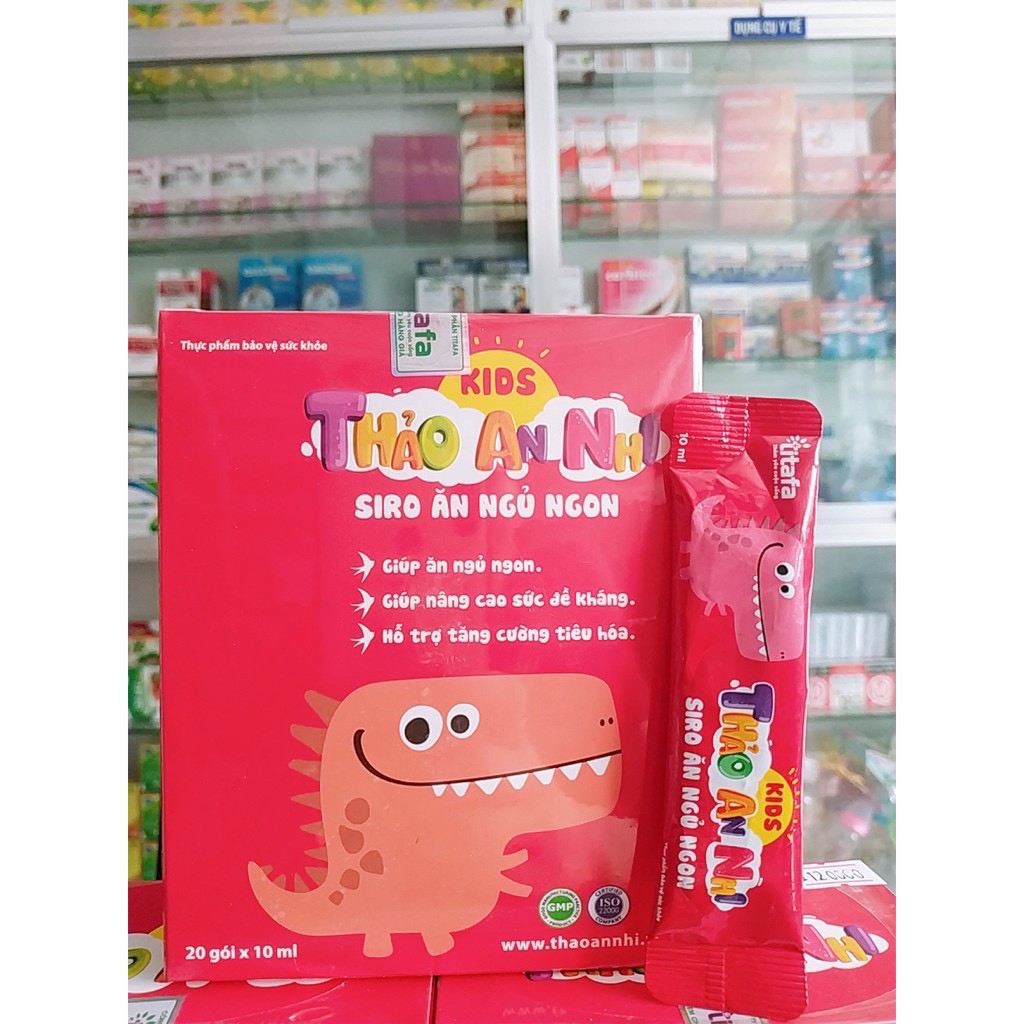 Siro Thảo An Nhi - Hỗ trợ tăng sức đề kháng, giúp bé ăn ngủ ngon - Hộp 20 gói - Victory Pharmacy