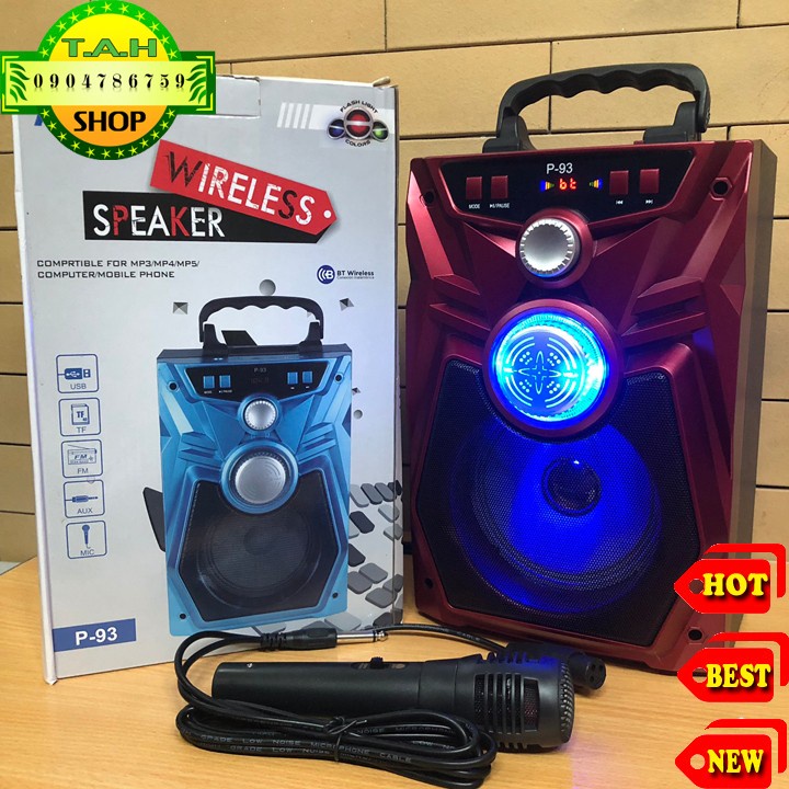 [Cực Rẻ] LOA BLUETOOTH HÁT KARAOKE JHW- ÂM THANH TO,CHẮC CÓ ĐÈN LED ĐẸP TẶNG KÈM MICRO