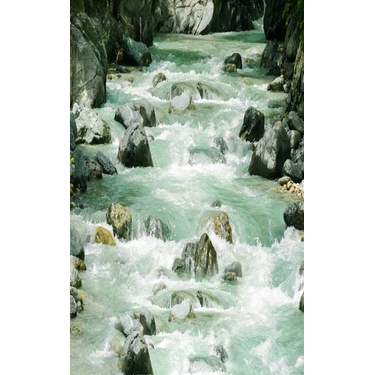 Tranh thác nước thiên nhiên tặng keo và dụng cụ dán