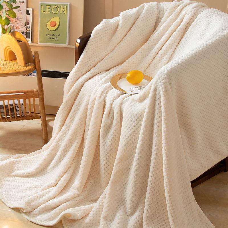 Vỏ Chăn Nhỏ Bằng Vải Lông Cừu In Hình Quả Dứa Thoải Mái