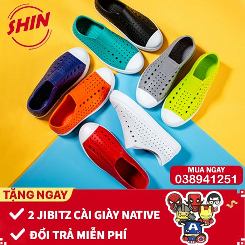 Giày native cho bé💖FREESHIP💖giày native cho bé mix nhiều mẫu lựa chọn SHINNATIVESN2 tặng thêm 2 jibitz native
