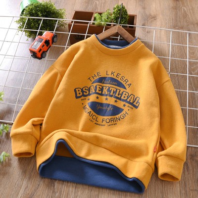 Áo Nỉ Dài Tay In Họa Tiết Thời Trang Mùa Đông Cho Bé Trai