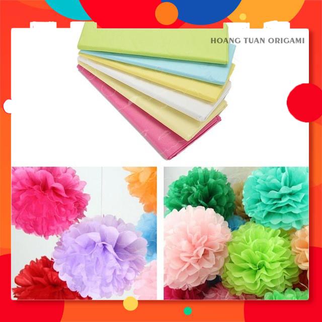 Giấy tissue handmade, giấy lụa làm hoa