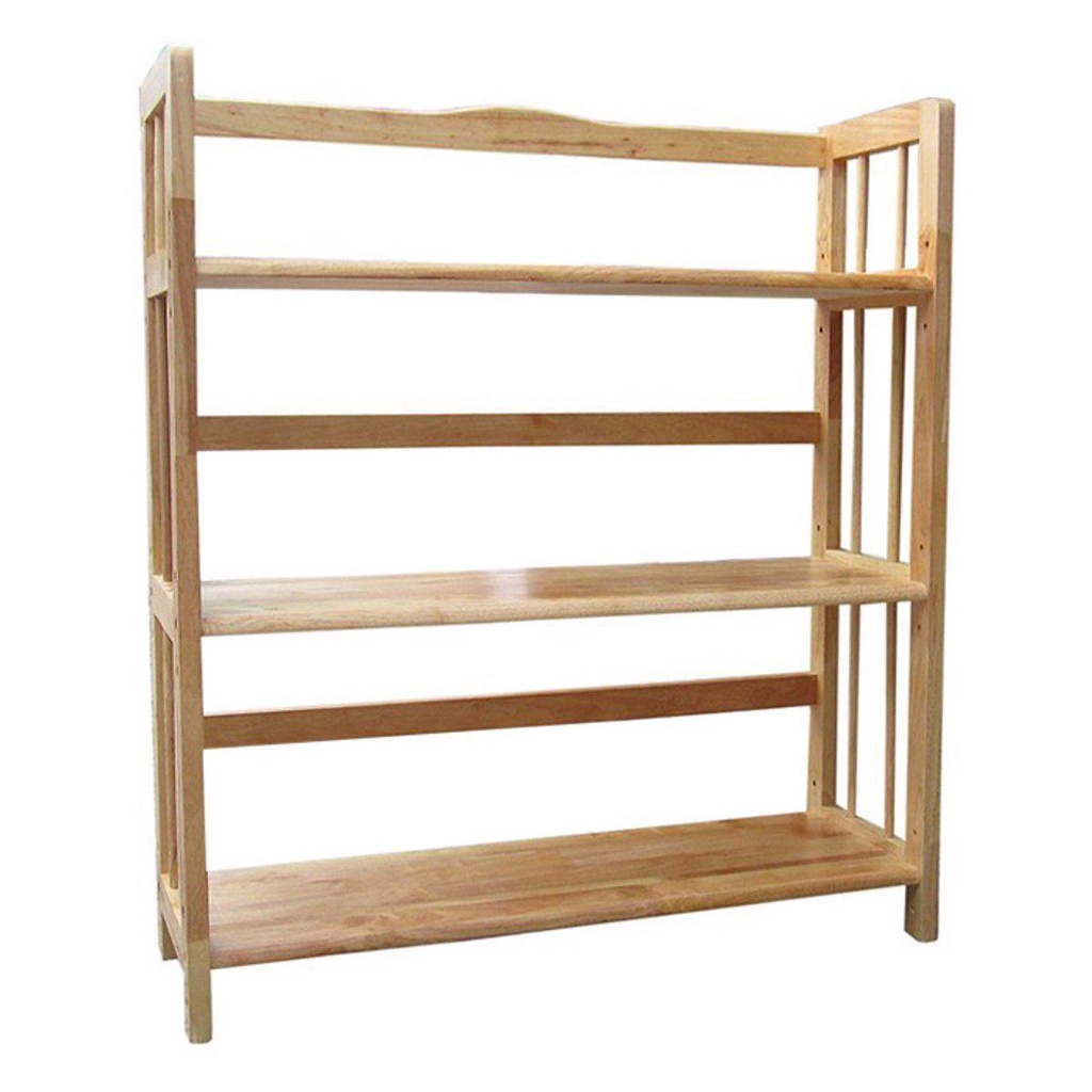 KỆ SÁCH GỖ CAO SU 3 TẦNG DÀI 60