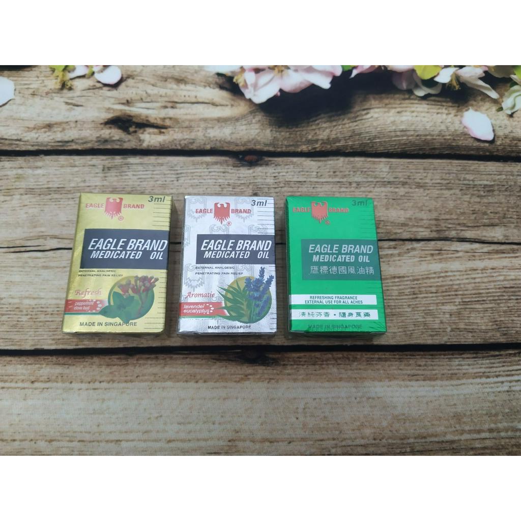 Dầu Gió Con Ó 3ml - Chính hãng Singapore