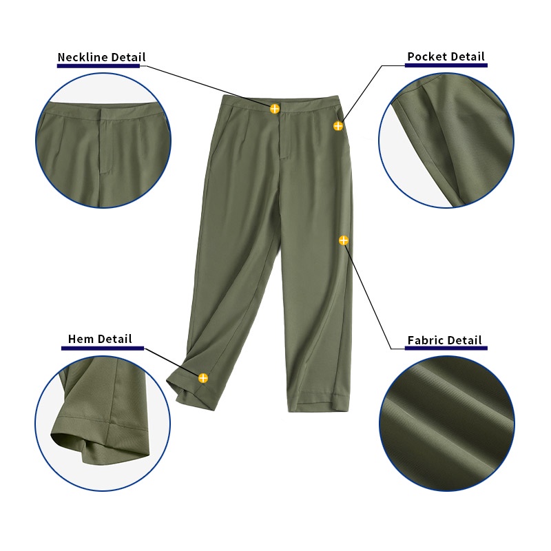 Quần dài ZANZEA ống rộng thời trang cho nữ