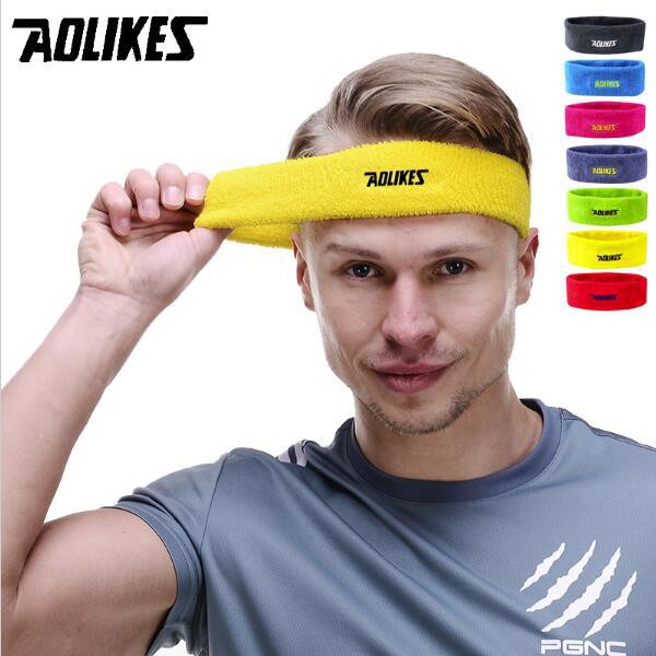 Băng Đô đeo trán chơi thể thao Chính Hãng Aolikes Chính hãng -  thấm mồ hôi cotton thoáng khí sport sweatband