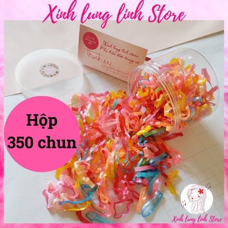 Hộp 350 chiếc chun nịt buộc tóc nhiều màu cho bé size to siêu bền, dai – XinhlunglinhStore