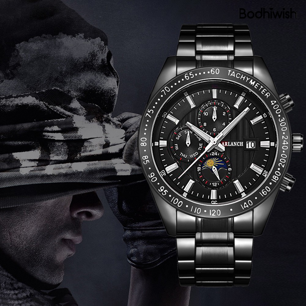 Đồng Hồ Đeo Tay Dây Kim Loại Thời Trang Cho Nam