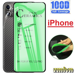 Cường Lực Dẻo 100D Full màn Siêu Mỏng iPhone 6 6s 6Plus 6s 7P 8P / X - XS / XS Max / ip 11 pro / 11 Pro max