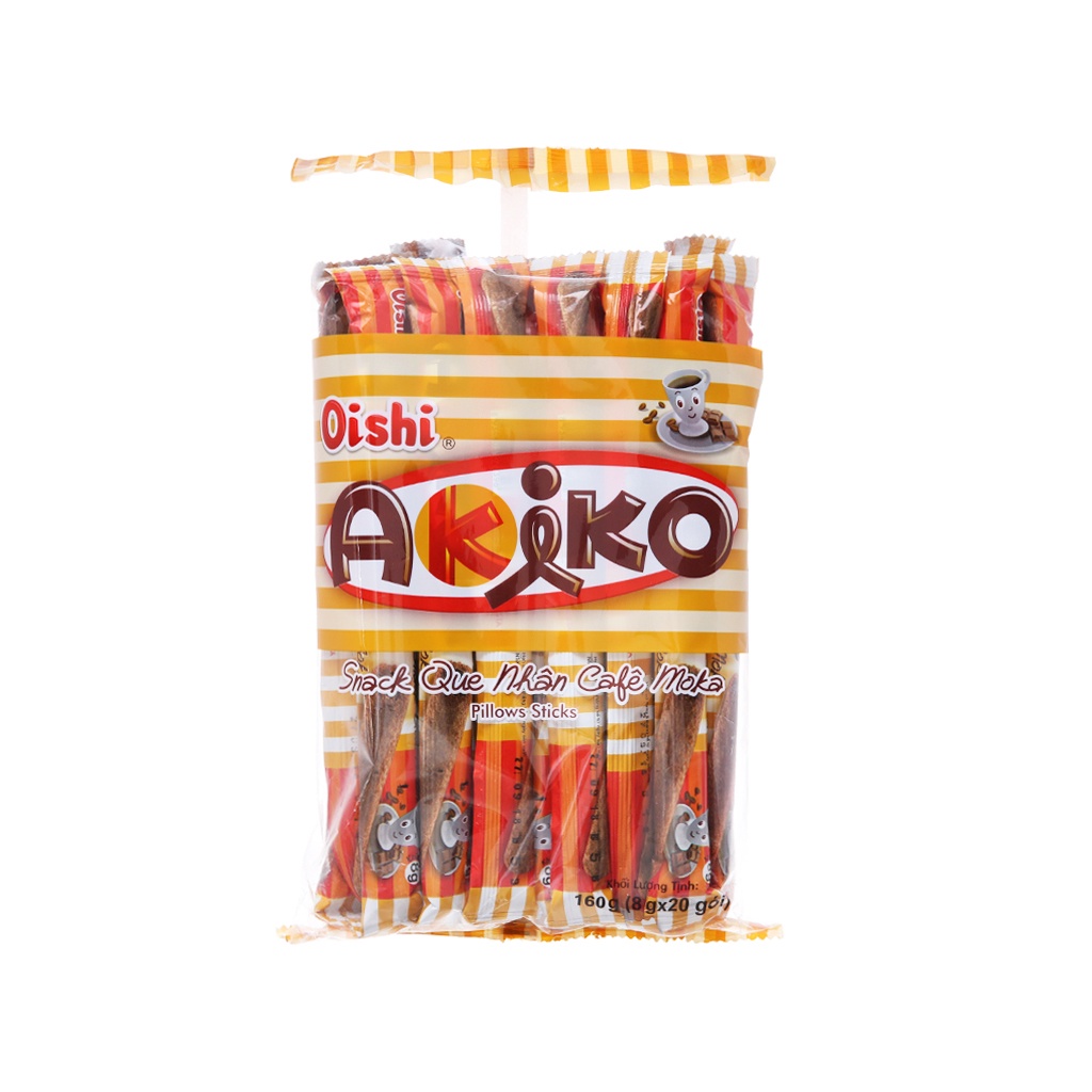 Bánh Snack Que Akiko Oishi Các Vị Gói 160g (20 que x 8g)