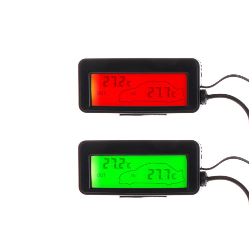 Nhiệt kế điện tử màn hình LCD 12V cho xe ô tô