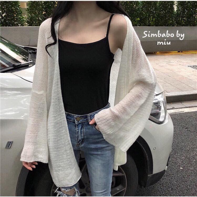 [C257] [SIÊU HOT] Áo khoác len cardigan tay rộng hàng QC (Sỉ từ 5sp bất kỳ) | BigBuy360 - bigbuy360.vn
