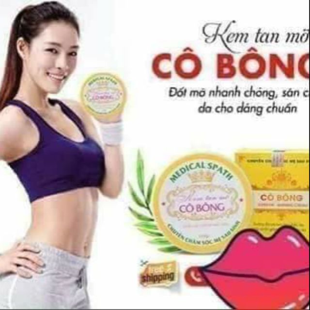 Kem tan mỡ cô bông