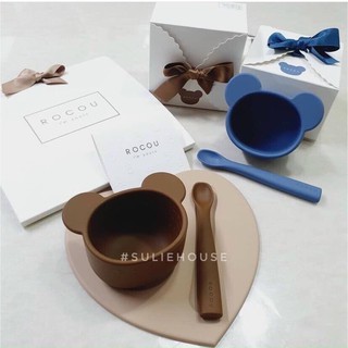 Set bát gấu kèm thìa silicon 🐻🐻🐻🐻