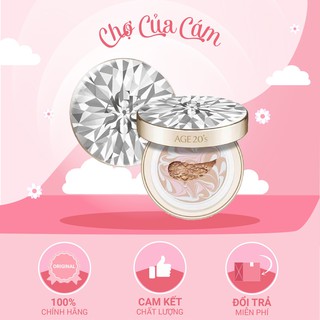 Phấn Nền Lạnh Kim Cương AGE20's Essence Cover Pact DIAMOND White SPF 50+/PA +++ 12.5g