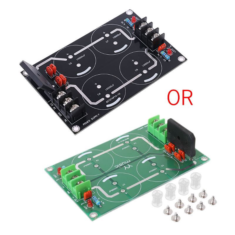 Dual Power Rectifier Filter Power Supply Module Empty Circuit Board For TDA8920 LM3886 TDA7293 Amplifier