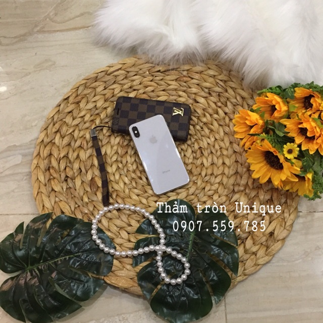 [Mã LIFEBKA5 giảm 10% tối đa 1 Triệu đơn 500k] Thảm lục bình chụp ảnh lót sàn vintage