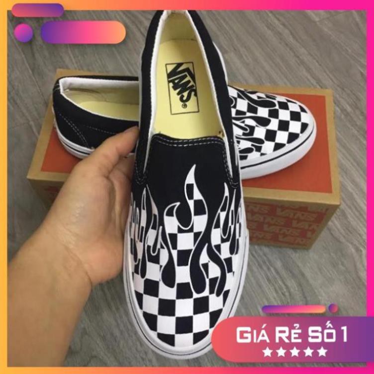 [Sale 3/3] [SALE SỐC-SẴN HÀNG] Giày vans era checherboard lửa đen trắng size 36->43 NAM NỮ Sale 11 -op1 ' ˇ " < 🍀 " ,