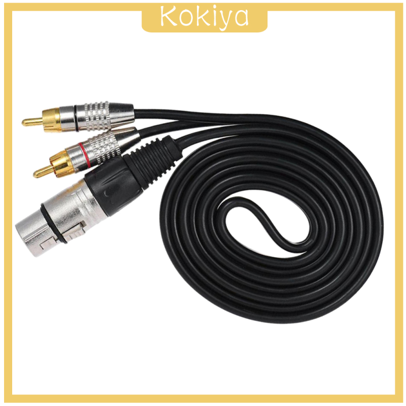 Dây Cáp Âm Thanh Chữ Y 0.3m Chuyển Từ Rca Male Sang Xlr 3-pin Female