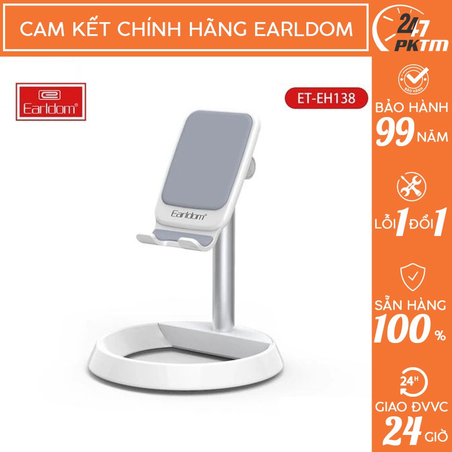 CHÍNH HÃNG EARLDOM Giá Đỡ Điện Thoại Máy Tính Bảng Xoay Ngang Dọc Theo Ý Muốn EH – 138 | Phụ Kiện Thông Minh 247 VN