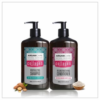 Bộ dầu gội xả ARGANICARE COLLAGEN 2 loại 400ml và 750ml