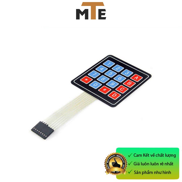 Bàn phím ma trận mềm 4x4 keypad loại dán